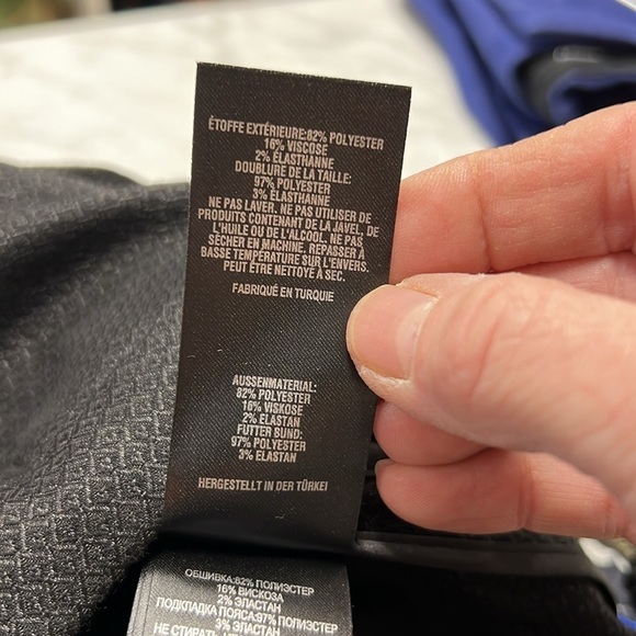 Ted Backer Black Jacquard Textured Side Zip Trouser Size 4(l/14) - Picture 9 of 9